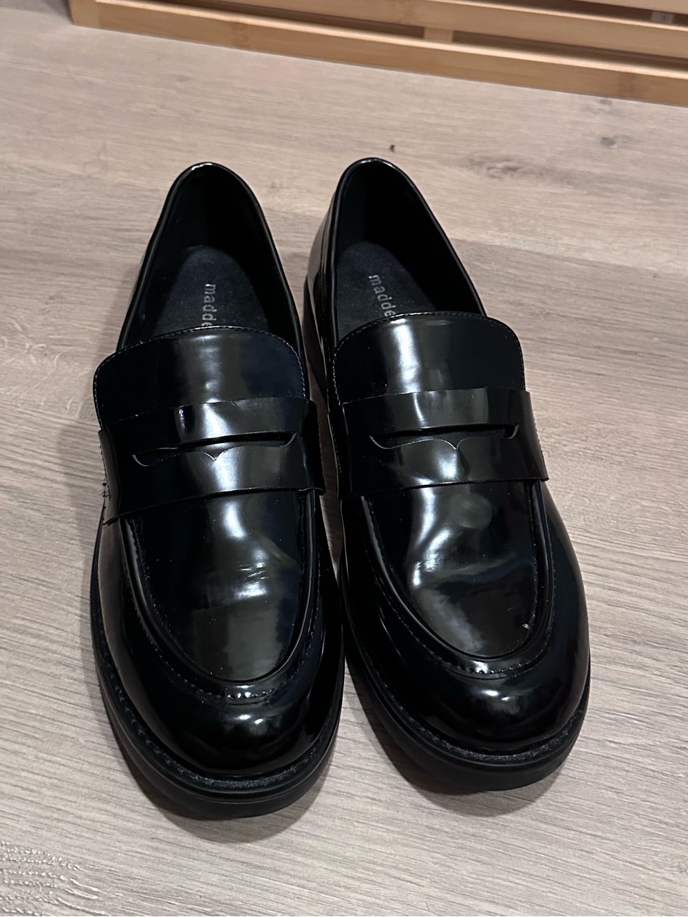 Madden Girl Black Patent Loafers